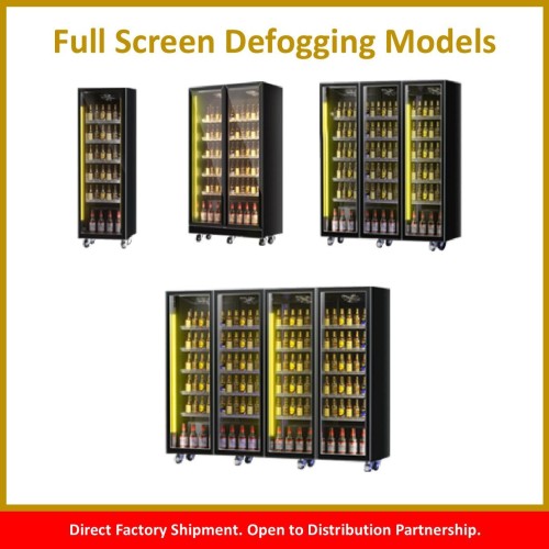 Full Screen Energy Saving Display and Dispenser Cooler Series