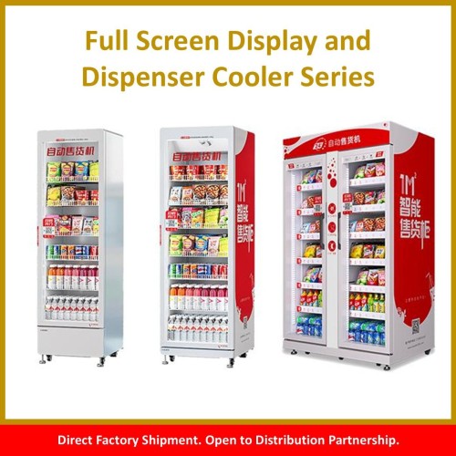 Full Screen Energy Saving Display and Dispenser Cooler Series